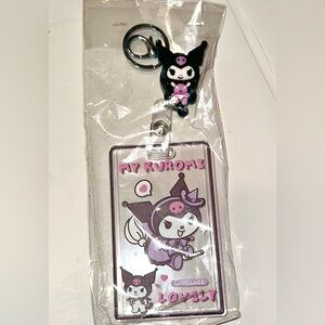 Kuromi Keychain with Purple Accents